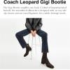 imageCoach womens Gigi Leather BootieDark Leopard