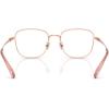 imageCoach womens Hc5198td Square Prescription Eyewear FramesShiny Rose GoldDemo Lens