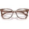 imageCoach womens Hc6274u Universal Fit Square Prescription Eyewear FramesStriated RedwoodMapleDemo Lens