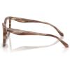 imageCoach womens Hc6274u Universal Fit Square Prescription Eyewear FramesStriated RedwoodMapleDemo Lens