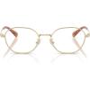 imageCoach HC5194TD Prescription Eyewear Frames Shiny Light GoldDemo Lens 50 mm