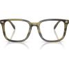 imageCoach Mens Hc6276u Universal Fit Square Prescription Eyewear FramesStriated OliveDemo Lens