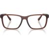 imageCoach Mens Hc6278u Universal Fit Rectangular Prescription Eyewear FramesMatte Transparent BrownDemo Lens
