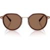 imageCoach Mens Hc7183 SunglassesSatin Light GoldBrown Solid