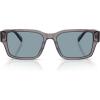 imageCoach Mens Hc8441u Universal Fit Rectangular SunglassesTransparent GreyLight Blue Solid