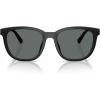 imageCoach Mens Hc8442u Universal Fit Square SunglassesMatte BlackGrey Solid Polarized