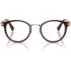 imageCoach Womens HC5133D Round Prescription Eyewear Frames Transparent MauveDemo Lens 49 mm
