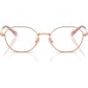 imageCoach Womens Hc5194td Oval Prescription Eyewear FramesShiny Rose GoldDemo Lens