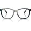 imageCoach Womens Hc6276u Universal Fit Square Prescription Eyewear FramesStriated BlueDemo Lens