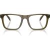 imageCoach Womens Hc6277u Universal Fit Square Prescription Eyewear FramesTransparent OliveDemo Lens