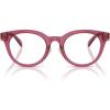 imageCoach Womens Hc6280d Round Prescription Eyewear FramesTransparent BurgundyDemo Lens