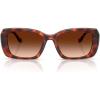 imageCoach Womens Hc8435u Universal Fit Square SunglassesCaramel TortoiseBrown Gradient