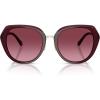imageCoach Womens Hc8436 Octagonal SunglassesMilky MerlotMerlot Gradient