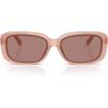Milky Pink/Light Brown Solid