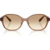 imageCoach Womens Hc8445d SunglassesTransparent BrownClear Brown Gradient