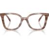 imageCoach womens Hc6274u Universal Fit Square Prescription Eyewear FramesStriated RedwoodMapleDemo Lens