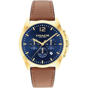 imageCoach Greyson Mens Versatile Watch  Functional Elegance  Stylish Timepiece for Everyday Wear  Water ResistantSaddle
