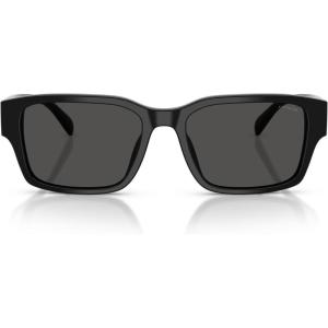 imageCoach Mens Hc8441u Universal Fit Rectangular SunglassesBlackGrey Solid