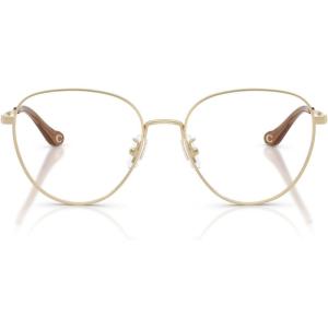 imageCoach Womens Hc5192 Aviator Prescription Eyewear FramesShiny Light GoldDemo Lens