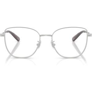 imageCoach Womens Hc5197d Butterfly Prescription Eyewear FramesShiny SilverDemo Lens