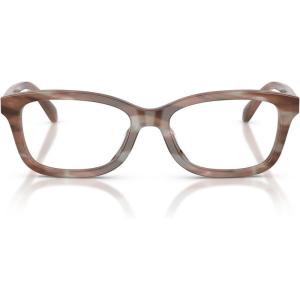 imageCoach Womens Hc6275u Universal Fit Rectangular Prescription Eyewear FramesStriated RedwoodMapleDemo Lens