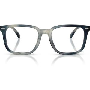 imageCoach Womens Hc6276u Universal Fit Square Prescription Eyewear FramesStriated BlueDemo Lens