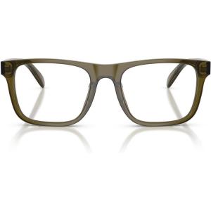 imageCoach Womens Hc6277u Universal Fit Square Prescription Eyewear FramesTransparent OliveDemo Lens