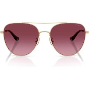 imageCoach Womens Hc7182 SunglassesShiny Light GoldMerlot Gradient
