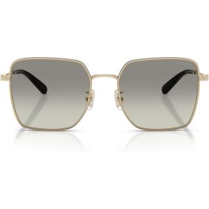 imageCoach Womens Hc7184d Square SunglassesShiny Light GoldBlackGrey Gradient