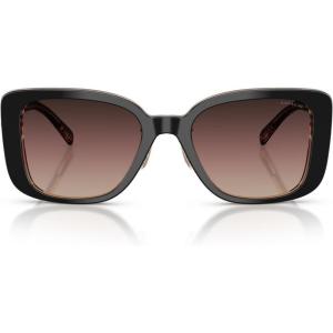 imageCoach Womens Hc8352 SunglassesBlackBlushBrown Purple Grey Gradient