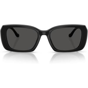 imageCoach Womens Hc8435u Universal Fit Square SunglassesBlackGrey Solid