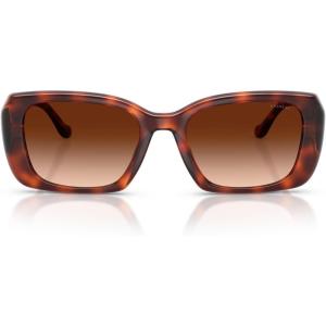 imageCoach Womens Hc8435u Universal Fit Square SunglassesCaramel TortoiseBrown Gradient