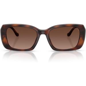 imageCoach Womens Hc8435u Universal Fit Square SunglassesDark TortoiseBrown Gradient Polarized