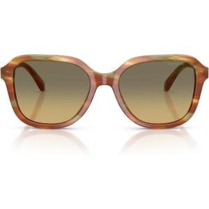 imageCoach Womens Hc8437u Universal Fit SunglassesStriated BarkMossGreen Grey Gradient