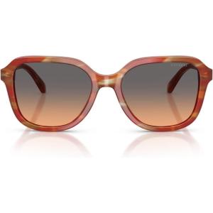 imageCoach Womens Hc8437u Universal Fit SunglassesStriated ChestnutSmokey Peach Gradient