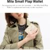imageCoach Womens Mila Small Flap AccessoryTravel WalletLHChalk Multi