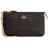imageCoach Large Wristlet W ChainWalnutBlack