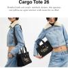 imageCoach Colored Dye Denim Cargo Tote 26Black