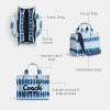 imageCoach Colored Dye Denim Cargo Tote 26Denim Multi