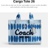 imageCoach Colored Dye Denim Cargo Tote 26Denim Multi