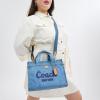 imageCoach Colored Dye Denim Cargo Tote 26Indigo
