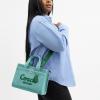 imageCoach Colored Dye Denim Cargo Tote 26Ivy