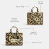 imageCoach Colored Dye Denim Cargo Tote 26Leopard