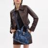 imageCoach Colored Dye Denim Cargo Tote 26Midnight Navy