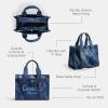 imageCoach Colored Dye Denim Cargo Tote 26Midnight Navy