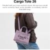 imageCoach Colored Dye Denim Cargo Tote 26Soft Purple
