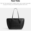 imageCoach Taxi Tote in Signature CanvasB4Black Black
