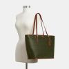 imageCoach Taxi Tote in Signature CanvasB4Olive Sable