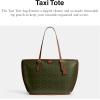 imageCoach Taxi Tote in Signature CanvasB4Olive Sable