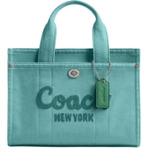imageCoach Colored Dye Denim Cargo Tote 26Ivy